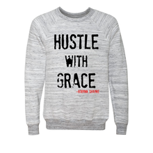 Load image into Gallery viewer, Hustle With Grace Premium Limited Edition Unisex Raglan Sweatshirt

